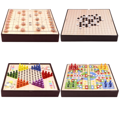 4 in 1 D Model Wooden Multifunctional Parent-Child Interactive Children Educational Chessboard Toy Set - Table Games by buy2fix | Online Shopping UK | buy2fix