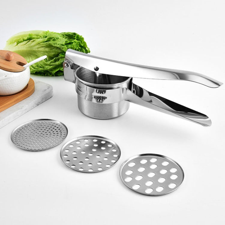 Stainless Steel Potato Press Manual Juicer Vegetable And Fruit Squeezer, Model: SJ-01 Bottom Hole - Stirrer & Squeezer by buy2fix | Online Shopping UK | buy2fix