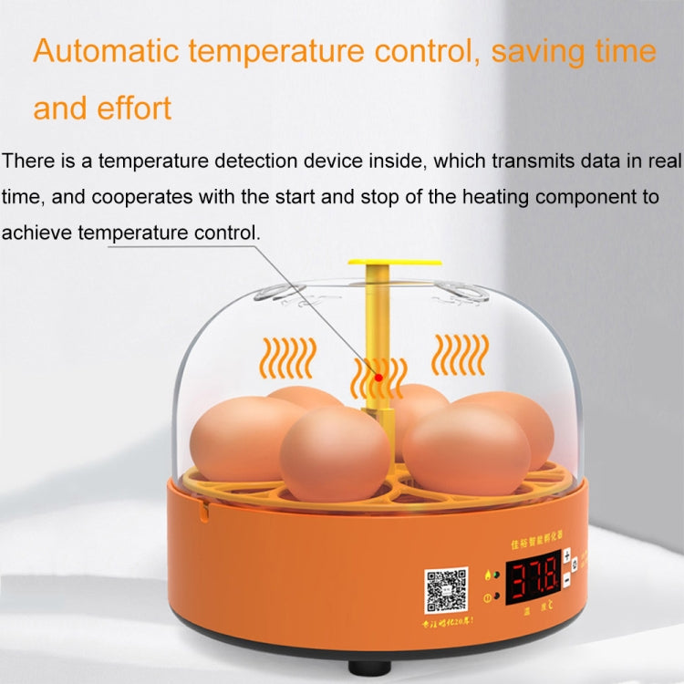 6-Eggs Small Household Experimental Children Smart Chicken Incubators, Spec: Dual-electric Automatic UK Plug - Incubators by buy2fix | Online Shopping UK | buy2fix