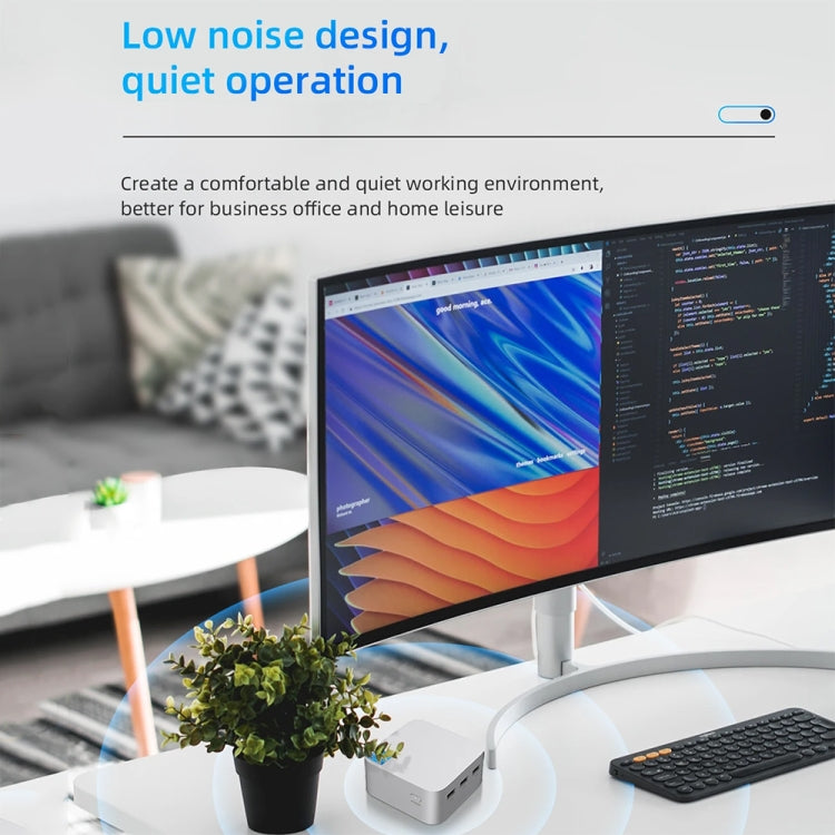 T8Plus Alder Lake-N100 4K Dual Band WIFI Bluetooth Office Game Portable Mini PC, Spec: 16G 128G US Plug - Windows Mini PCs by buy2fix | Online Shopping UK | buy2fix
