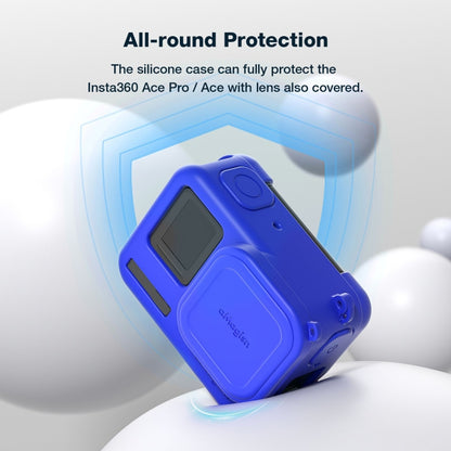 aMagisn Silicone Protection Case Sports Camera Protection Accessories For Insta360 Ace Pro (Blue) - Case & Bags by aMagisn | Online Shopping UK | buy2fix