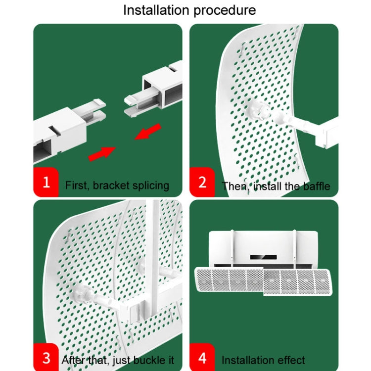 Air Conditioner Windshield Anti-Direct Blowing Air Vent Block Wall Mounted Universal Air Guide Cover, Model: 20x90cm Carbon Filter - Air Conditioning & Accessories by buy2fix | Online Shopping UK | buy2fix