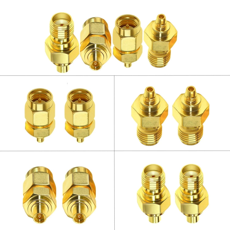 4pcs /Set SMA To MMCX Coaxial Adapter Kit Brass Coaxial Connector RF Antenna Adapter - DVB-T & Simulation Antenna by buy2fix | Online Shopping UK | buy2fix