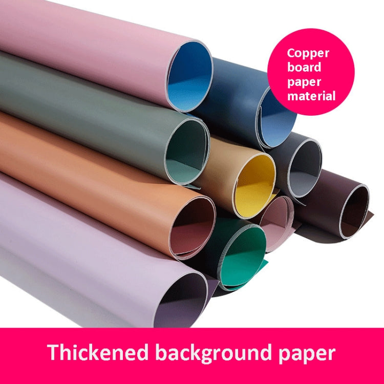 2pcs 60cm Double-Sided Background Board + 7pcs Backdrop Paper Photography Props Set, Spec: Set 5 - Solid Color by buy2fix | Online Shopping UK | buy2fix