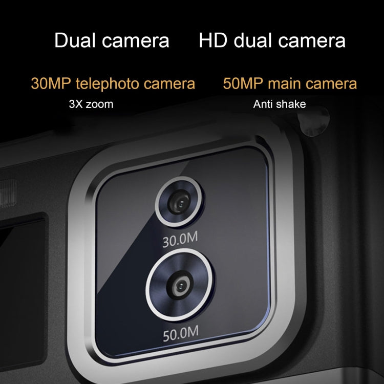 4K HD Optical Dual Lens Digital Camera 50MP Dual Screen Selfie Camera, No Memory(Black) - Video Cameras by buy2fix | Online Shopping UK | buy2fix