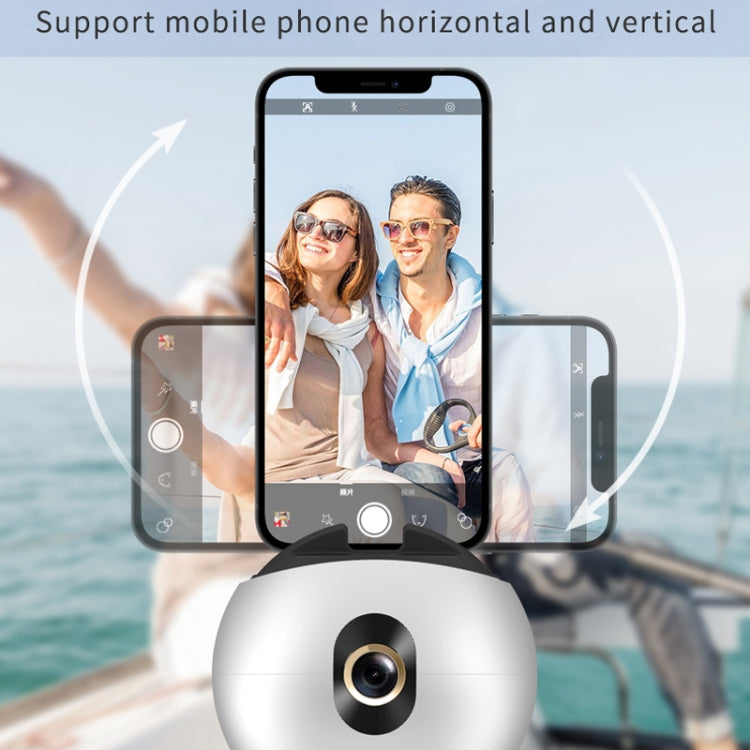 Hishell Rechargeable AI Face Intelligent Follow Shot Gimbal Cell Phone Live Streaming Video Stabilizer(White) - Handheld Gimbals by Hishell | Online Shopping UK | buy2fix