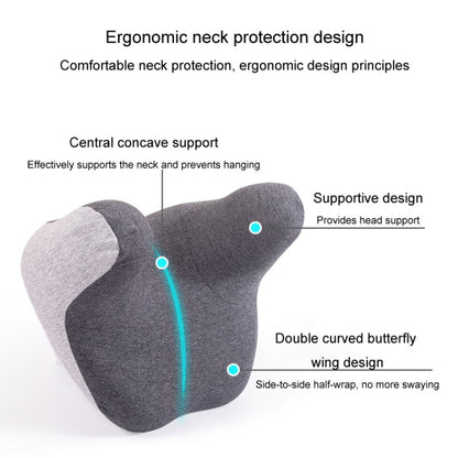 BEWALKER Car Headrest Memory Foam Neck Support Pillow Car Seat Cervical Cushion(Navy) - Seat Accessories by BEWALKER | Online Shopping UK | buy2fix