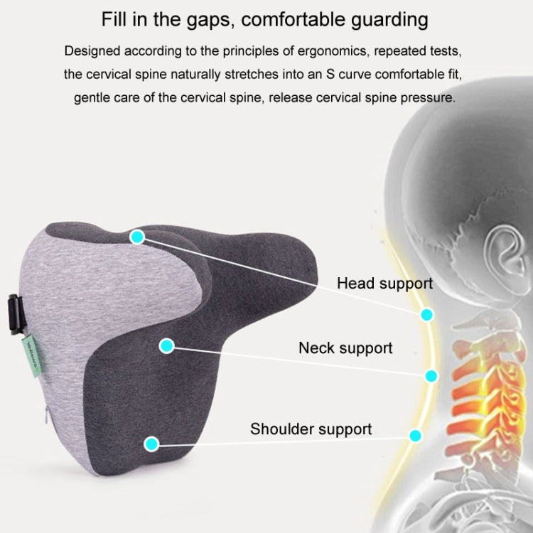 BEWALKER Car Headrest Memory Foam Neck Support Pillow Car Seat Cervical Cushion(Navy) - Seat Accessories by BEWALKER | Online Shopping UK | buy2fix