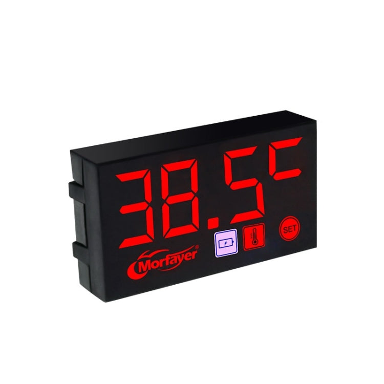 Compact LED Digital Display Time Voltmeter, Specification: 2 in 1 Temperature Red - Electrical Instruments by buy2fix | Online Shopping UK | buy2fix
