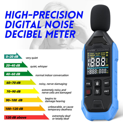 FNIRSI Noise Decibel Meter Home Volume Detector(Blue) - Light & Sound Meter by FNIRSI | Online Shopping UK | buy2fix