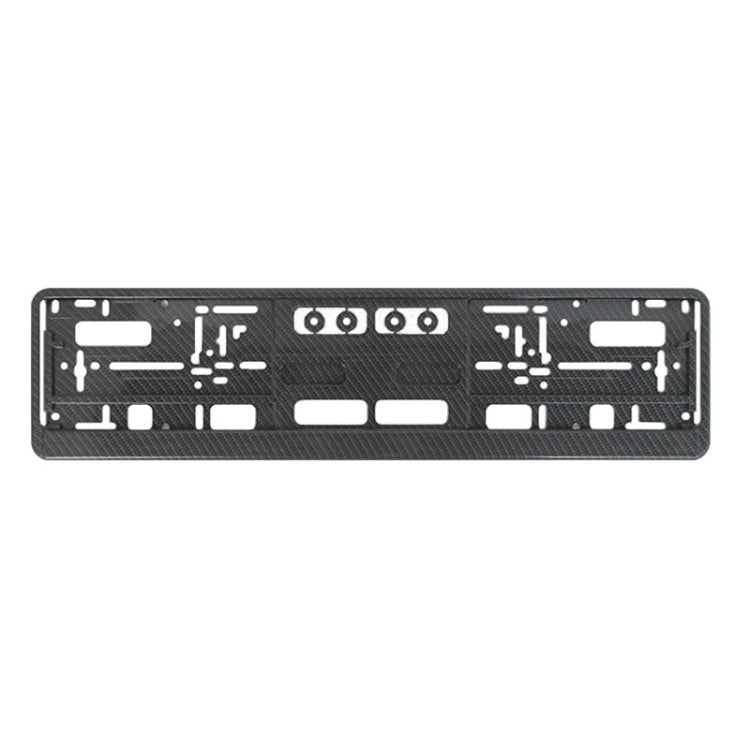 European Standard Single-strip Plastic License Plate Frame, Specification: Carbon Pattern - License Plate Covers & Frames by buy2fix | Online Shopping UK | buy2fix