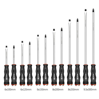 BOLEEI 6.0x125mm Phillips Heart Piercing Knockable Screwdriver Convertible Tool - Screwdriver Tools by BOLEEI | Online Shopping UK | buy2fix