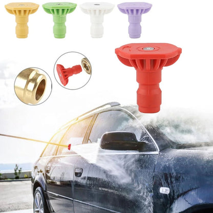 High-pressure Car Washer Nozzle Fan-shaped 1/4 Quick Plug Connector Water Rifle Parts, Specification: 25 Degree (1.2 Nozzle) - Car Washer & Accessories by buy2fix | Online Shopping UK | buy2fix