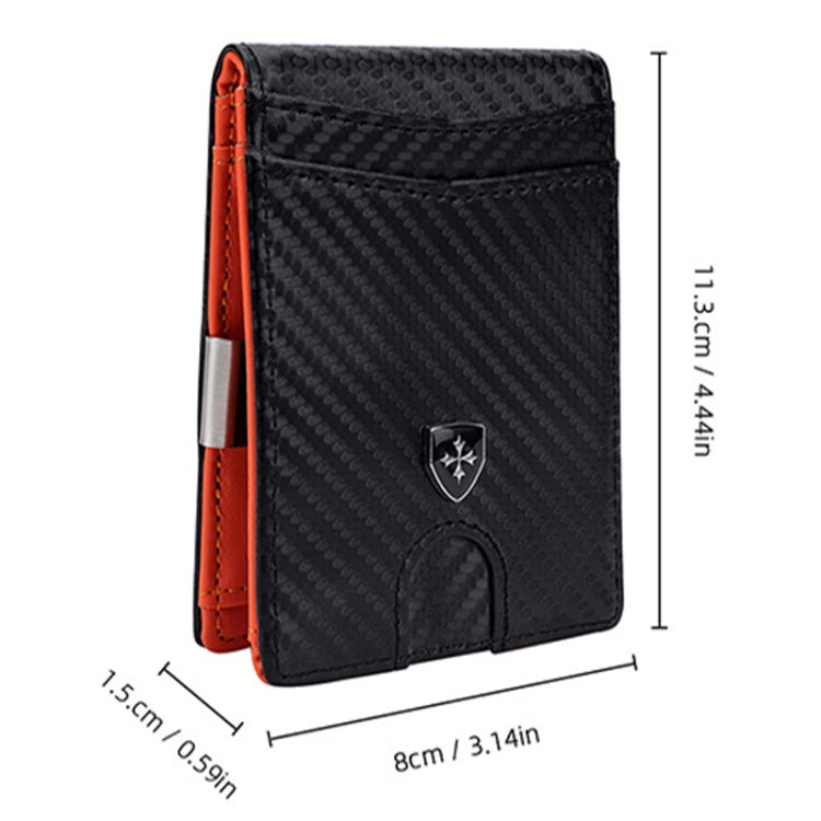 Baellerry RFID Anti-Theft Multi-Card Slot Contrasting Color Wallet Card Holder(Black) - Antimagnetic RFID Package by Baellerry | Online Shopping UK | buy2fix