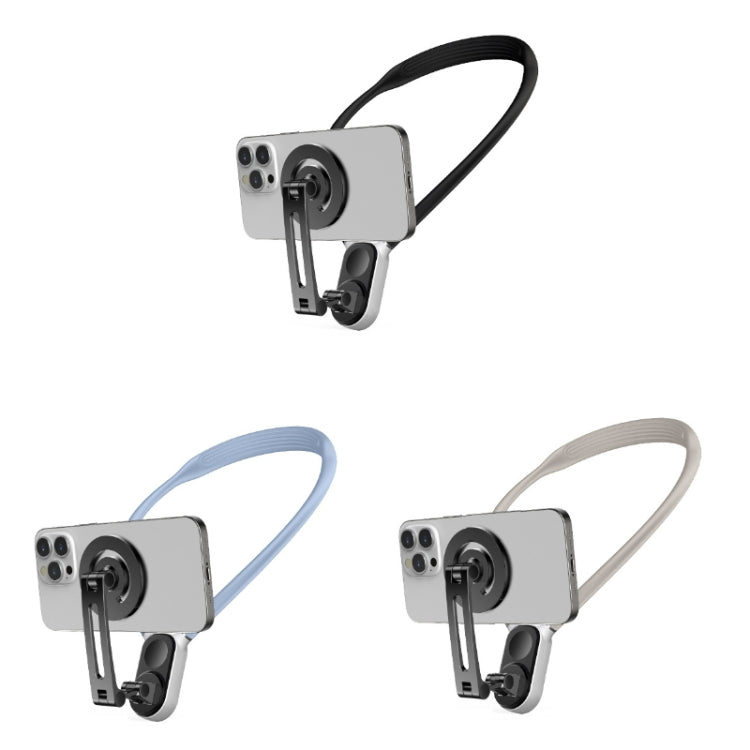 Magnetic Hanging Neck Holder For Mobile Phones/Action Cameras(Black) -  by buy2fix | Online Shopping UK | buy2fix