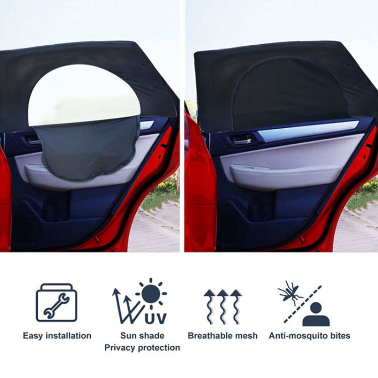 Car Sun Protection Anti-mosquito Window Zipper Sunshade(Front Window (Main+Auxiliary)) - Window Foils & Solar Protection by buy2fix | Online Shopping UK | buy2fix