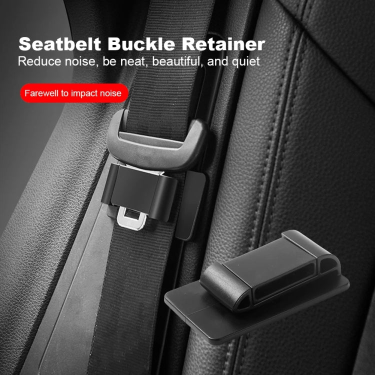 Car Seat Belt Holder Anti-collision Elastic Buckle Limiter(Carbon Fiber Black) - Seat Belts & Padding by buy2fix | Online Shopping UK | buy2fix