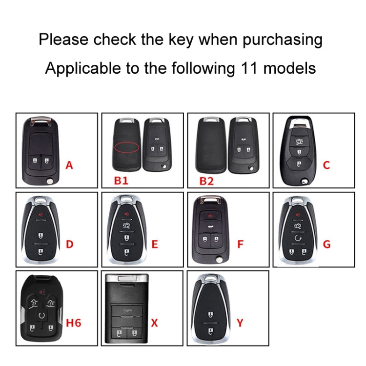 For Chevrolet Car Key Cover Multifunctional Keychain Anti-lost Number Plate, Style: B2 - Car Key Cases by buy2fix | Online Shopping UK | buy2fix