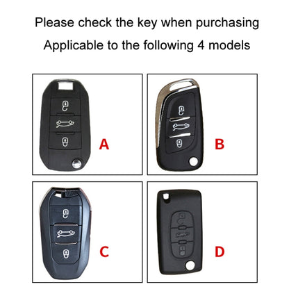 For Citroen Car Key Cover Multifunctional Keychain Anti-lost Number Plate(C) - Car Key Cases by buy2fix | Online Shopping UK | buy2fix