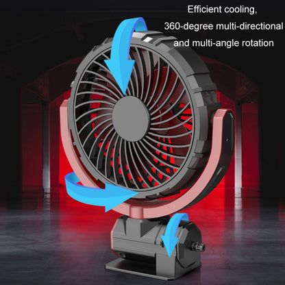 Car Foldable Steering USB Single-Head Fan(Black Red) - Heating & Fans by buy2fix | Online Shopping UK | buy2fix