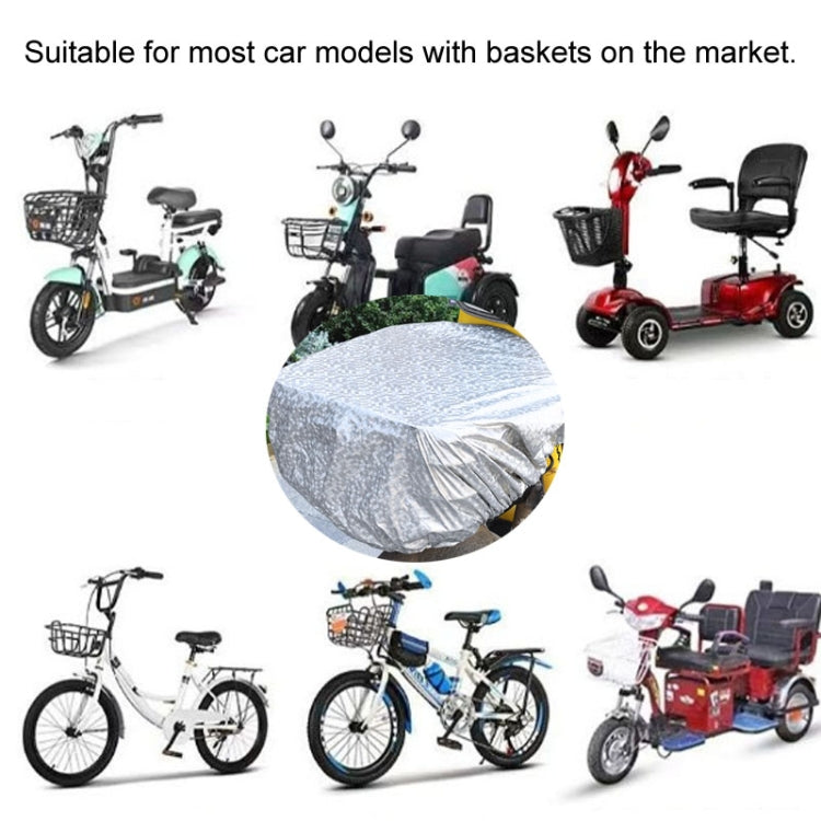 Battery Car Front Basket Rain Cover Bicycle Basket Waterproof Bag Universal, Size: Super Large(Purple) - Raincoat by buy2fix | Online Shopping UK | buy2fix