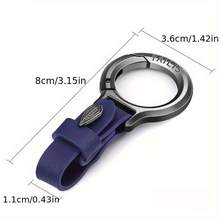 YAILIS Zinc Alloy Car Keychain Multi-functional Belt Hook Key Holder For Men & Women(Quartz Black) - Key Rings by buy2fix | Online Shopping UK | buy2fix