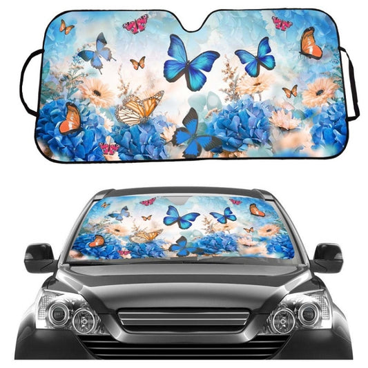 70x138cm Printed Car Sun Protection Heat Insulation Sunshade(Color Butterfly) - Window Foils & Solar Protection by buy2fix | Online Shopping UK | buy2fix