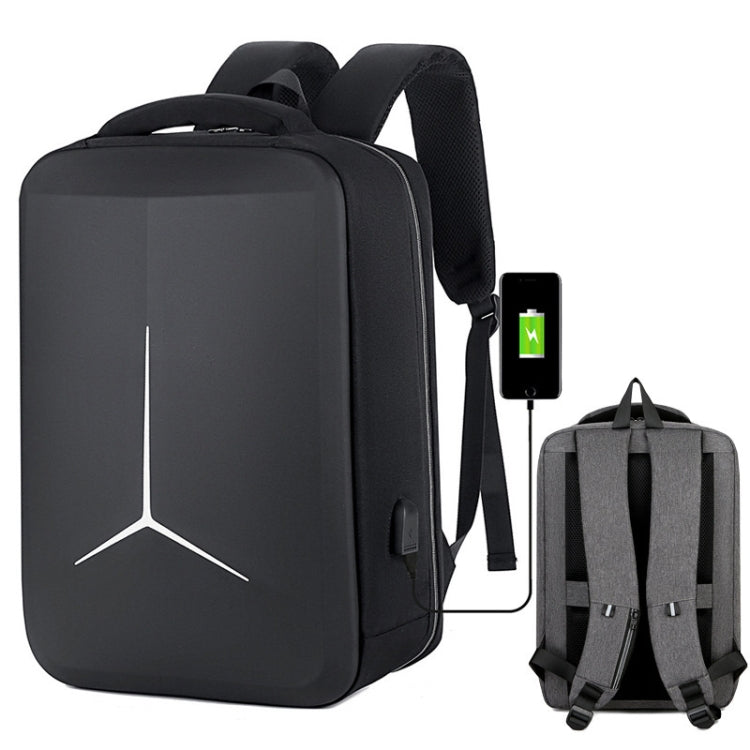 17 inch Multifunctional Waterproof Business Sports Laptop Backpack with USB Port(Black) - Backpack by buy2fix | Online Shopping UK | buy2fix