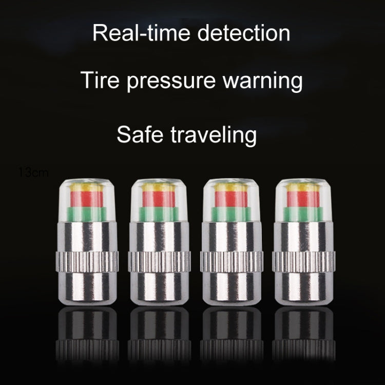 4pcs /Set Vehicle Tire Valve Caps High Precision Tire Pressure Monitoring Warning Cap, Model: Plastic Core - Tire Valve Caps by buy2fix | Online Shopping UK | buy2fix