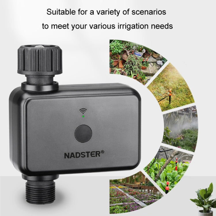 NADSTER US Plug Bluetooth WiFi Remote Automatic Timed Flower Watering Controller, Specification: Dual Outlet - Watering & Irrigation by NADSTER | Online Shopping UK | buy2fix