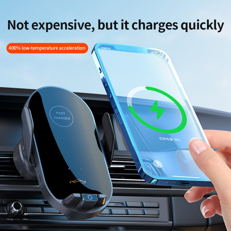 Car Air Outlet Smart Induction Wireless Charging Mobile Phone Holder(Black 66W) - Wireless Charger Holders by buy2fix | Online Shopping UK | buy2fix