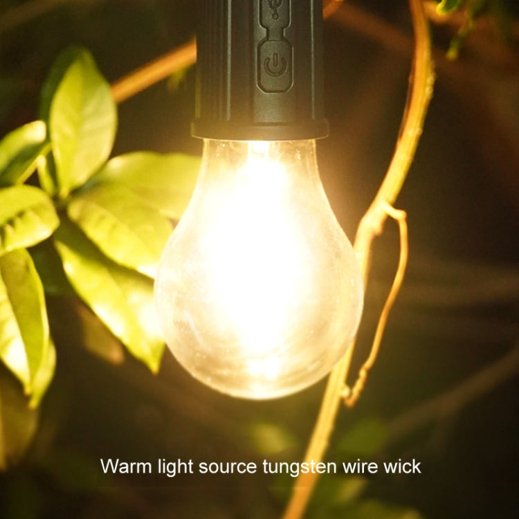 Outdoor LED Tungsten Tent Camping Light Type-C Charging Retro Ambiance Night Lamp(T03) - Camping Lighting by buy2fix | Online Shopping UK | buy2fix