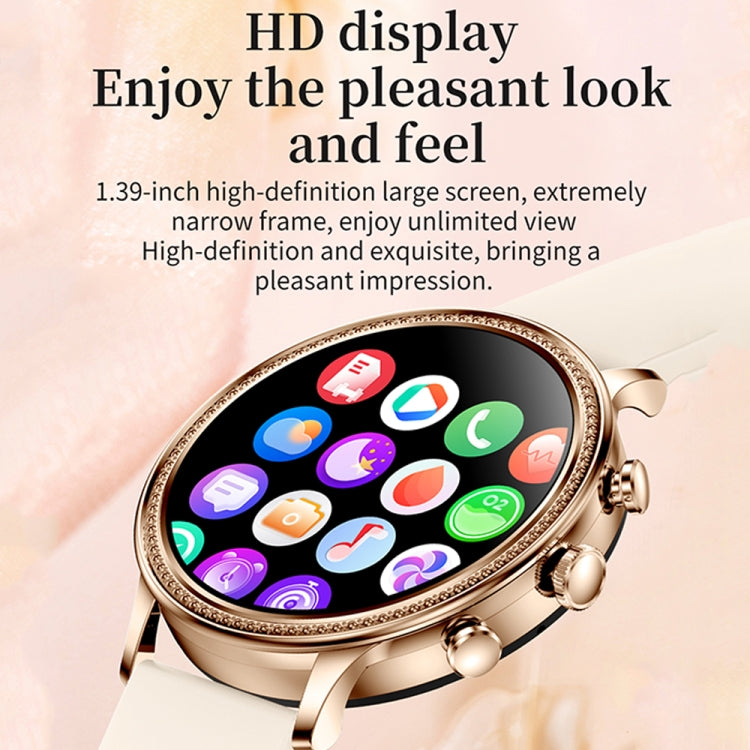 V60 1.39 Inch Health Monitoring Multifunctional Waterproof Bluetooth Call Smart Watch, Color: Silver - Smart Watches by buy2fix | Online Shopping UK | buy2fix