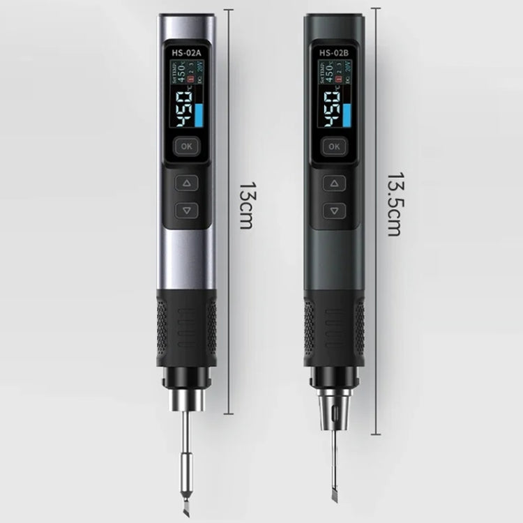 FNIRSI Portable Constant Temperature Soldering Iron Set, Model: HS-02B Upgrade 3 Head+C2C Line+100W US Plug+EU Adapter - Soldering Iron Set by FNIRSI | Online Shopping UK | buy2fix