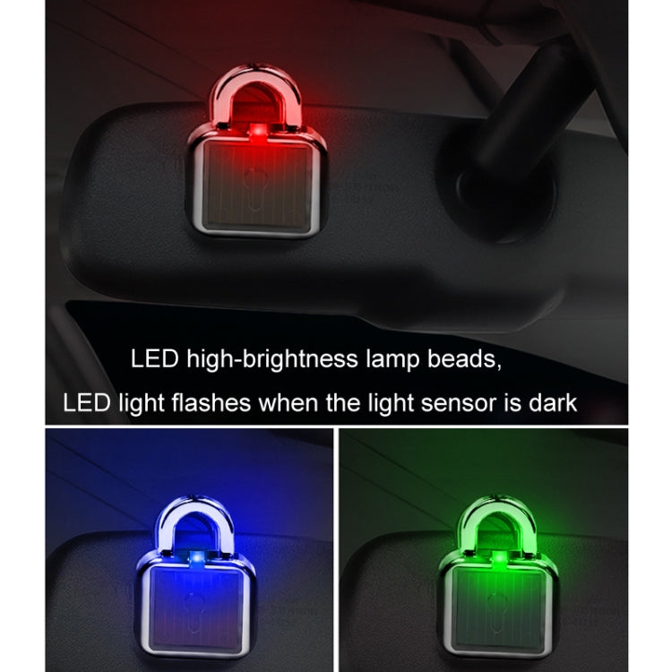 Car Solar Flashing Atmosphere Anti-Theft Warning Lock Light(Three Color Light) - Warning Lights by buy2fix | Online Shopping UK | buy2fix