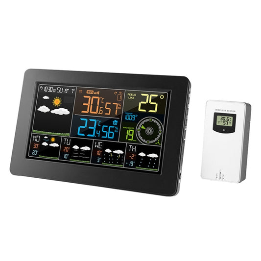 WiFi Color Screen Weather Station Temperature And Humidity Weather Forecast Clock, Model: US Plug - Indoor Thermometer by buy2fix | Online Shopping UK | buy2fix