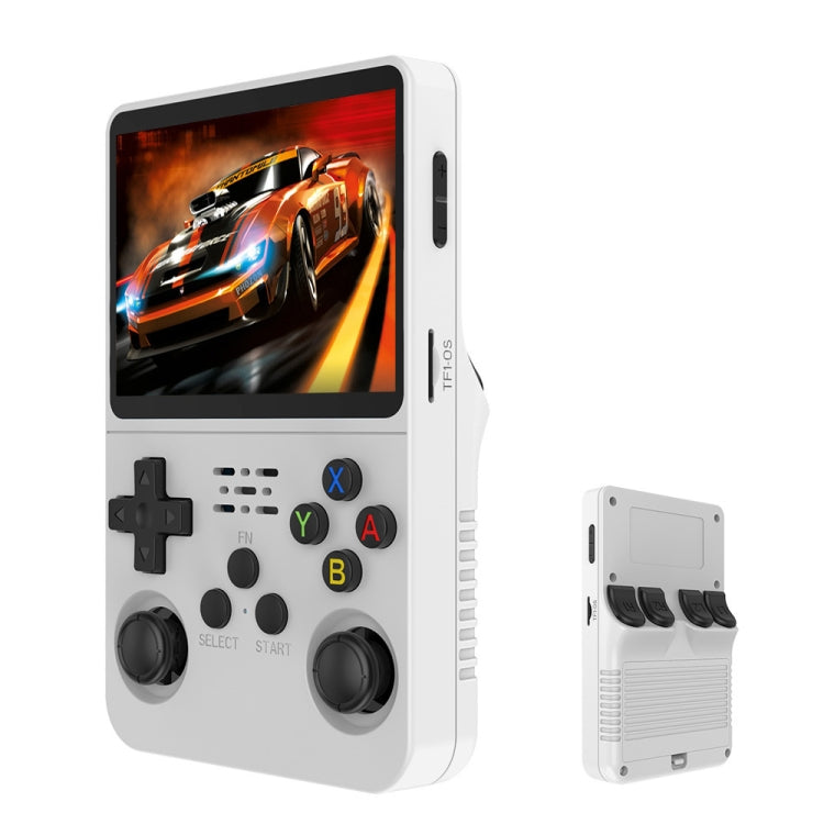 R36S Retro Handheld Game Console Linux System 3.5-Inch IPS Screen Portable Video Player 128G White - Pocket Console by buy2fix | Online Shopping UK | buy2fix