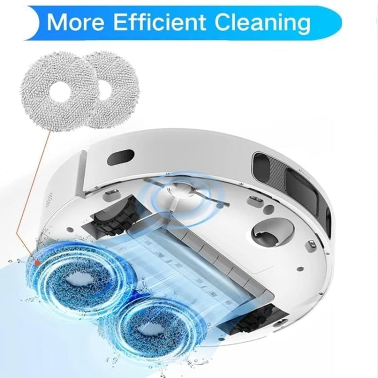 For Dreame L20 Ultra / X20 Pro / X20 Pro Plus Robot Vacuum Accessories 1 White Rag - For Xiaomi Accessories by buy2fix | Online Shopping UK | buy2fix