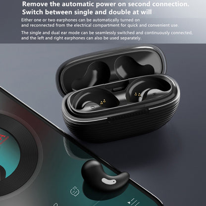 OWS Sleep Bluetooth Earphones With Charging Compartment, Color: Black Wih Silicone Case - Bluetooth Earphone by buy2fix | Online Shopping UK | buy2fix