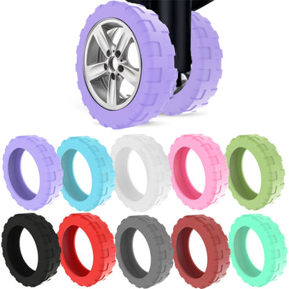 8pcs /Set Luggage Wheel Silicone Protective Cover Swivel Chair Wheel Sound Reducing Cover, Size: Large 5-7cm Wheels(4 Generation Pink) - Accessories by buy2fix | Online Shopping UK | buy2fix