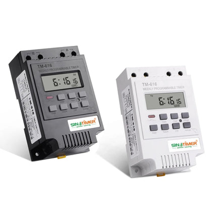 SINOTIMER TM616B-4 12V 30A Weekly Programmable Digital Timer Switch Relay Control - Switch by SINOTIMER | Online Shopping UK | buy2fix