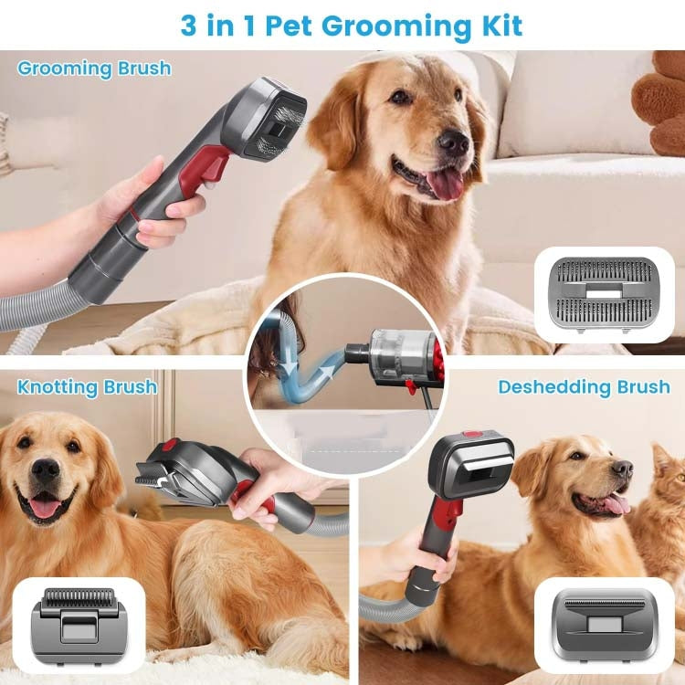 For Dyson V7 V8 V10 V11 V15 Pet 3 In 1 Grooming Suction Head Set Without Hose - For Dyson Accessories by buy2fix | Online Shopping UK | buy2fix