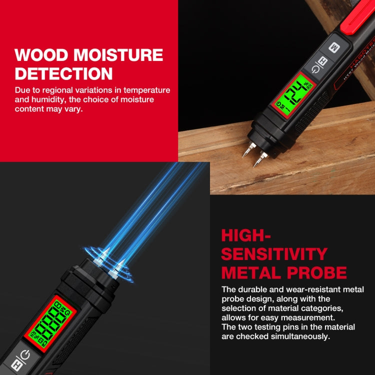 HABOTEST Wood Moisture Content Rapid Tester - PH & Moisture Meter by HABOTEST | Online Shopping UK | buy2fix