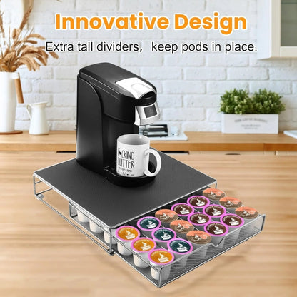 For K-CUP / Dolce Gusto OASISWJ 36pcs Coffee Capsules Organizer Coffee Machine Base(Black) - Coffee Tools by OASISWJ | Online Shopping UK | buy2fix