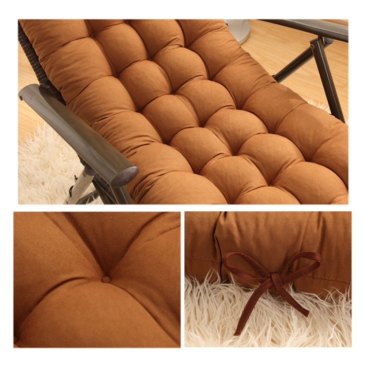 155x48x8cm Thickened Soft Home Recliner Cushions Garden Rocking Chair Cushions(Light Coffee) - Cushions & Pillows by buy2fix | Online Shopping UK | buy2fix