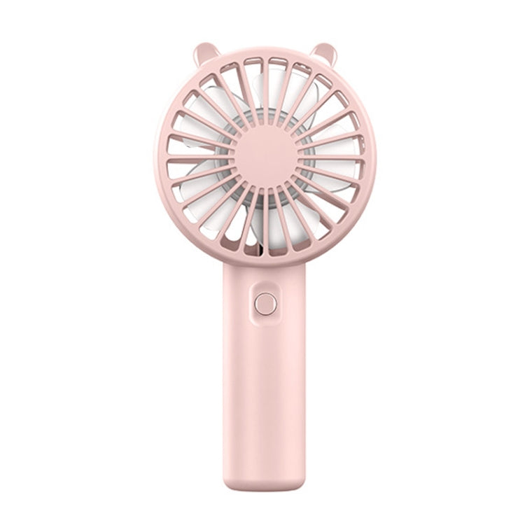 Mini USB Handheld Fan Rechargeable Portable Desktop Phone Holder(Pink) - Electric Fans by buy2fix | Online Shopping UK | buy2fix