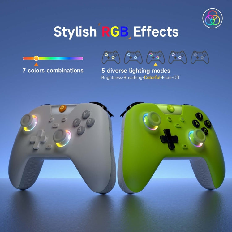 EasySMX X05 Wireless Gamepad Hall RGB Effect Controller For PC / Phone / Switch / Steam Deck(Green) - Gamepads by EasySMX | Online Shopping UK | buy2fix