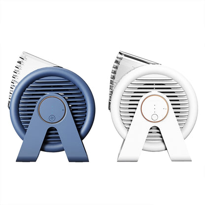 F7 Snail-shaped Desktop Mini Portable Bladeless Air Circulation Fan(Blue) - Electric Fans by buy2fix | Online Shopping UK | buy2fix