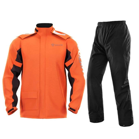 SULAITE Outdoor Motorcycle Riding Full Body Split Raincoat Suit, Size: XL(Orange) - Raincoat by SULAITE | Online Shopping UK | buy2fix