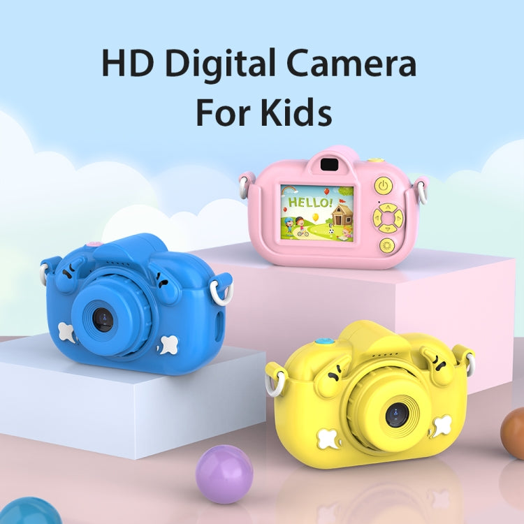 DC501 2.0-Inch 4X Zoom HD Digital Camera Mini Children Photography Camera, Color: Yellow+32G - Children Cameras by buy2fix | Online Shopping UK | buy2fix